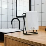 🔥 Porta Toalha De Rosto Em Aço Preto Banheiro Lavabo Pia Arthi