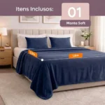 🔥 Coberta Manta Soft Casal Microfibra Anti-alérgica Dupla Face - Imagem 2