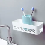 🔥 2 Organizador Suporte Prateleira Banheiro Cozinha Adesiva - Imagem 4