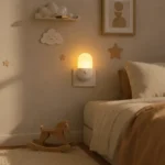 🔥 Abajur De Tomada Luminária Led Com Botão Luz Quente Ou Fria