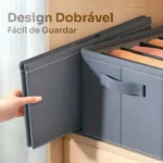 🔥 Kit 2 Organizador Para Armazenar Roupas Armario Gaveta Colmeia Com Divisorias Cor Cinza Variall - Imagem 2