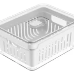 🔥 Organizador De Geladeira Ervas Frutas Legumes Clear Fresh Com Cesto 2,2l Ou OF 450