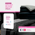 🔥 Edredom Casal Kit 6 Peças Com Jogo De Lençol Queen Padrão Cor Preto E Cinza - Imagem 2