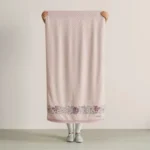 🔥 Jogo De Toalhas Karsten 100% Algodão Floral Grossa 4 Peças - Imagem 2