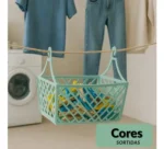 🔥 Cesto Para Pregadores Prendedores De Roupa Varal - Kit 2un - Imagem 2