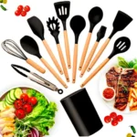 🔥 Kit 12 Peças Utensílios De Cozinha Silicone